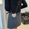 Diseño de Nicho Transfronterizo Tachonado de Diamantes Versátil en Forma de Corazón Verano 2026 Nuevo Elegante Texturizado de un Solo Hombro Moda Cruzada Bolso para Labiales