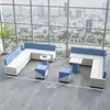 Canto Sofá Criativo Recepção de Escritório Área de Lounge Cabine Sofá de Negociação Mesa de Centro Simples Moderna