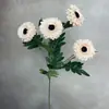 Flores de cosmos artificiales de alta calidad con 4 cabezas para bodas de lujo y decoración del hogar, fondo, accesorios para fotos, decoración suave estilo europeo, comercio exterior
