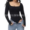 Comercio Exterior talla extra Otoño e Invierno Ropa Moldeadora Siaman Ropa Interior Moldeadora Seamless de Manga Larga Calentamiento Ligero Moldeadora de Vientre Siaman para Mujer