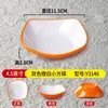 Vajilla Creativa de Melamina Imitación Porcelana Platos Cuadrados Redondeados para Fondue, Barbacoa, Salsas para Dipear, Snacks y Platos Fríos