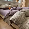 Suave y pegajoso, buena calidad, cáñamo original, estilo de botón retro, juego de cuatro piezas, juego de tres piezas para dormitorio de estudiante, sábana, sábana ajustable, venta al por mayor de ropa de cama