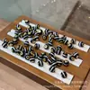 Cuentas Dzi de una línea Incrustadas en Cuentas Cilíndricas de Cobre Puro Accesorios para Juguetes Culturales DIY Pulsera Pulsera Cuentas Separadoras Cuerda Trenzada Colgante Accesorios Creativos