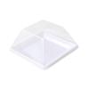 Caja transparente para tartas cortadas, mousse, lasaña, crema, pastel, caja de embalaje desechable para hornear, caja de embalaje para tiramisú