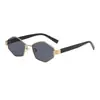 Nuevas Gafas Triangulares Transfronterizas Nuevas Gafas de Polígono Geométrico de Celebridad de Internet Europeas y Americanas Gafas de Sol de Hip-hop de Personalidad Sol