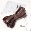 Material de Cuerda de Cordón de Cuero DIY Collar Hecho a Mano Tira de Cuero Negra Bolsa de Cuero Pu Tira de Borde Pu Accesorios de Recorte de Cuero