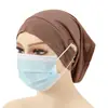 Touca de ouvido transfronteiriça base de touca touca pode usar máscara alta elasticidade algodão mercerizado algodão venda direta pode ser uma geração de cabelo