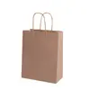 Saco de Papel Kraft em estoque Mais Logo Saco de Papel para Café Chá com Leite Presente Promocional para Negócios Bolsa de Mão Presente de Mão Impressão Colorida