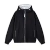 Sudadera con capucha y cremallera de bloques de color Cleanfit para hombre, marca de moda de estilo americano para otoño, corte holgado, versátil, chaqueta con capucha de alta gama