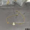 Collar Kirin Calabaza Roja para Mujer Oro Rosa 18K Jade Verde Diseño Nicho con Diamantes Cadena Clavícula Doble Calabaza para Mujer