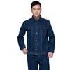 Ropa de trabajo de mezclilla lavada de manga larga para primavera y otoño, ropa de trabajo de soldadura eléctrica resistente al desgaste de fábrica de acero de maquinaria, ropa de trabajo de mezclilla