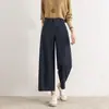 Calça pantalona da moda para mulheres baixinhas, outono 2026, versátil, com bom caimento, resistente a amassados, calça reta casual cropped