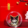 Popular Pegatina para Teléfono de Oro Puro 999 Sanrio Hello Kitty, Kuromi Lámina de Oro Linda Pegatina de Dibujos Animados Regalo