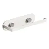 Adhesivo de Ventosa Portarrollos de Papel de Cocina Montaje en Pared Almacenamiento Sin Taladro Papel Absorbente de Aceite Portarrollos de Film Transparente Barra Colgante Colgador de Trapos