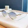 Gafas de sol poligonales de estilo nuevo europeo y americano, gafas de metal casual de alta gama transfronterizas, gafas de sol para adelgazar la cara de estilo callejero para exteriores