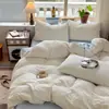 Juego de Cama de Cuatro Piezas Algodón Puro Nuevo Estilo 2026 Sábana de Cama Completamente de Algodón Funda Nórdica Funda de Almohada Dormitorio de Estudiante Juego Individual de Tres Piezas 3