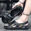 Sandalias de Verano para Hombre para Exteriores con Suelas Blandas para Conducir, Sandalias Deportivas Antideslizantes para Playa