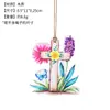 Colgante de Cruz de Madera de Pascua Transfronteriza, Manualidades Decorativas de Mariposas Florales, Adornos Decorativos de Pared para Puerta de Casa