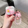 Para funda de auriculares LP40Pro/LP40S carcasa blanda de dibujos animados ht38/pro6 Bluetooth inalámbrico pulsera con colgante DIY