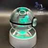 Adorno de Bola de Cristal de Elfo de Bolsillo 3D Pichu Bulbasaur Periférico de Pokemon Regalo de Cumpleaños
