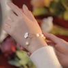 Pulsera de Hoja de Ginkgo Jade Hetian para Mujer Diseño Nicho Ins Avanzado 2022 Nueva Pulsera Retro Clara Regalo