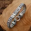 Pulsera tejida a mano Yuhong Grifo Doble Grueso Tendencia para Hombres Retro Vintage Joyería Desgastada Venta Directa de Fábrica