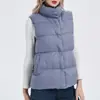 Chaleco de plumón para mujer 2026 Otoño e Invierno Nuevo Estilo Coreano Holgado Color Sólido Ropa Exterior Chaleco Versátil Chaqueta de Moda
