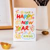 Tarjetas de Felicitación Creativas de Año Nuevo para Familiares y Niños, Tarjetas de Vacaciones, Fortuna de Año Nuevo, Paz y Alegría, Pequeñas Tarjetas Decorativas