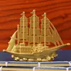 Adornos de vela para una navegación suave Ssangyong Auspicious Sailing Navegación a domicilio Carga completa Artesanías de metal Adornos de vela