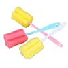 Cepillo para tazas de mango largo para el hogar, cepillo de esponja limpiador para tazas térmicas, cepillo para tazas, cepillo para botellas, cepillo para biberones, fabricante de regalos