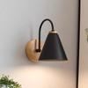 2023 nuevo estilo europeo hogar nórdico macarrón simple blanco y negro lámpara de pared curva sala de estar dormitorio lámpara de mesita de noche pasillo