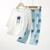 Pijama Modal Infantil para Meninos, Verão Fino Estilo Cartoon, Roupa de Ar Condicionado Classe A, Conjunto para Casa para Crianças Maiores