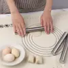 Rolo de massa exclusivo transfronteiriço, rolo de massa de aço inoxidável, utensílio de cozinha, rolo de massa para massa de pastelão, rolo de massa de aço inoxidável 430