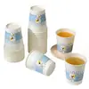 Copo de Papel Descartável Espesso Endurecido Desenho de Cachorrinho para Casa Comercial Copo de Chá Água Copo para Bebida Quente Anti-Escaldante 235ml Atacado