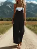 Primavera 2026 Novo Estilo Japonês e Coreano Estilo Casual Poliéster Tramado Sem Mangas Alças Calça Wide Leg Cruzado Europeu e Americano