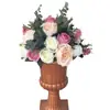 Flor Artificial Huajia Guía de Camino de Boda Bola de Flores Decorativa Rosa Peonía Hortensia Columna Romana Candelabro Decoración de Mesa