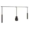 Estante de Exhibición para Tienda de Ropa de Hierro Minimalista Negro Montado en Pared Perchero de Ropa para Tienda de Ropa de Mujer Estante de Ropa de Pared Modelo Nuevo