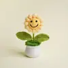 Pequeños Regalos Inspiradores, Adornos de Ramo de Girasol, Decoraciones de Escritorio, Flores Tejidas, Examen de Ingreso a la Preparatoria Ritual Regalos de Graduación
