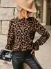 Nueva Camisa Casual Europea y Americana de AliExpress para Mujer, Nueva Elegante y de Moda Versátil, Camisa de Manga Larga