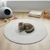 Alfombra de suelo tejida nórdica, juguete para gatos resistente a los arañazos, rascador para gatos duradero y que no suelta pelusa, cama integrada para gatos y perros, alfombrilla para dormir de cuerda de algodón