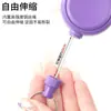 Corda Trançada de Loop Rápido Transfronteiriça Fivela de Puxar Fácil Cabo de Aço em Formato de Gota Macaron Chaveiro Retrátil Anti-perda Anti-roubo