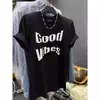 Marca de moda de alta calle estadounidense, camiseta blanca de manga corta de verano para mujer, estilo holgado y perezoso, tops de diseño nicho, ropa para parejas