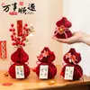 Decorações para celebração de inauguração de casa, ornamentos tridimensionais de peixe koi em favo de mel e cabaça, decorações para mudança, itens de mobiliário para casa nova