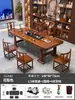 Nuevo Juego de Mesa Grande de Losa China y Sillas Juego de Una Mesa Cinco Sillas Sala de Estar Uso Doméstico Mesa para Preparar Té Oficina Mesa de Té Kung Fu Juego