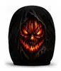Funda de Almohada Divertida para Coche de Halloween Transfronteriza, Funda Elástica Estampada para Reposacabezas de Coche, Transpirable y Cómoda, Adecuada para Todas las Estaciones