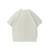 Rumei Estilo Retro Americano Old Money Texturizado Ropa de Trabajo Sencilla Manga Corta Verano Versátil Casual Camiseta de Manga Corta con Botones