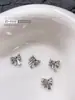 Acessórios Populares Transfronteiriços para Nail Art Laço Branco K, Fitas Versáteis Tridimensionais de Gravata Borboleta de Metal Peças para Decoração de Unhas DIY