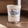 Juego de Té de Lujo Ligero de Plata 999 Taza de Té de Cerámica Taza Maestra Copa Campana Monta Dragón Nube Taza Especial para Degustación de Té