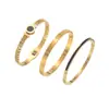 Pulseira de Aço Inoxidável com Números Romanos de Alto Padrão Estilo Europeu e Americano, Pulseira Cravejada de Estrelas e Diamantes, Conjunto de Pulseiras Retrô da Moda para Mulheres