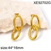 Set de Collar Abstracto con Lazo Chapado en Oro de Acero de Titanio de Lujo Ligero Cadena para Clavícula Versátil de Moda Joyería con Sentido de Diseño de Nicho
